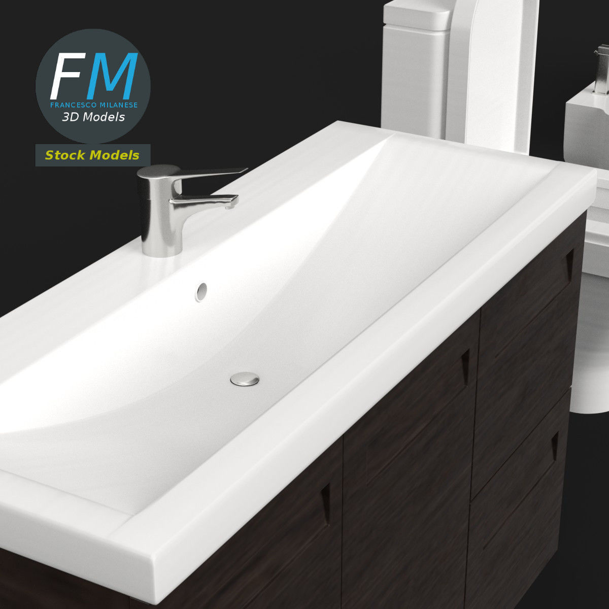 Bathroom set 3D model_3