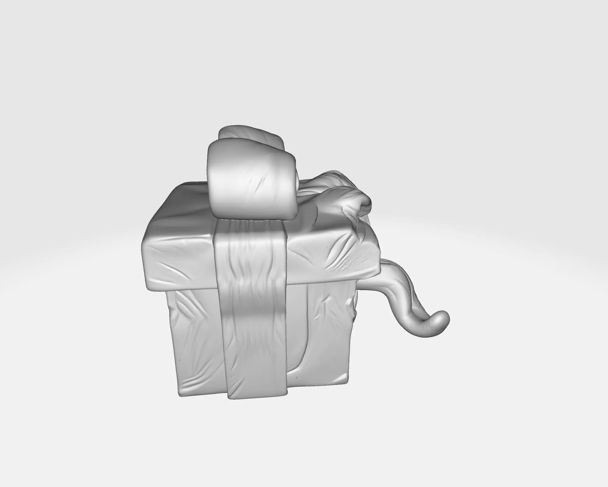 Demonic Gift Box Monster Present Box with Tongue and Teeth 3D print model_2
