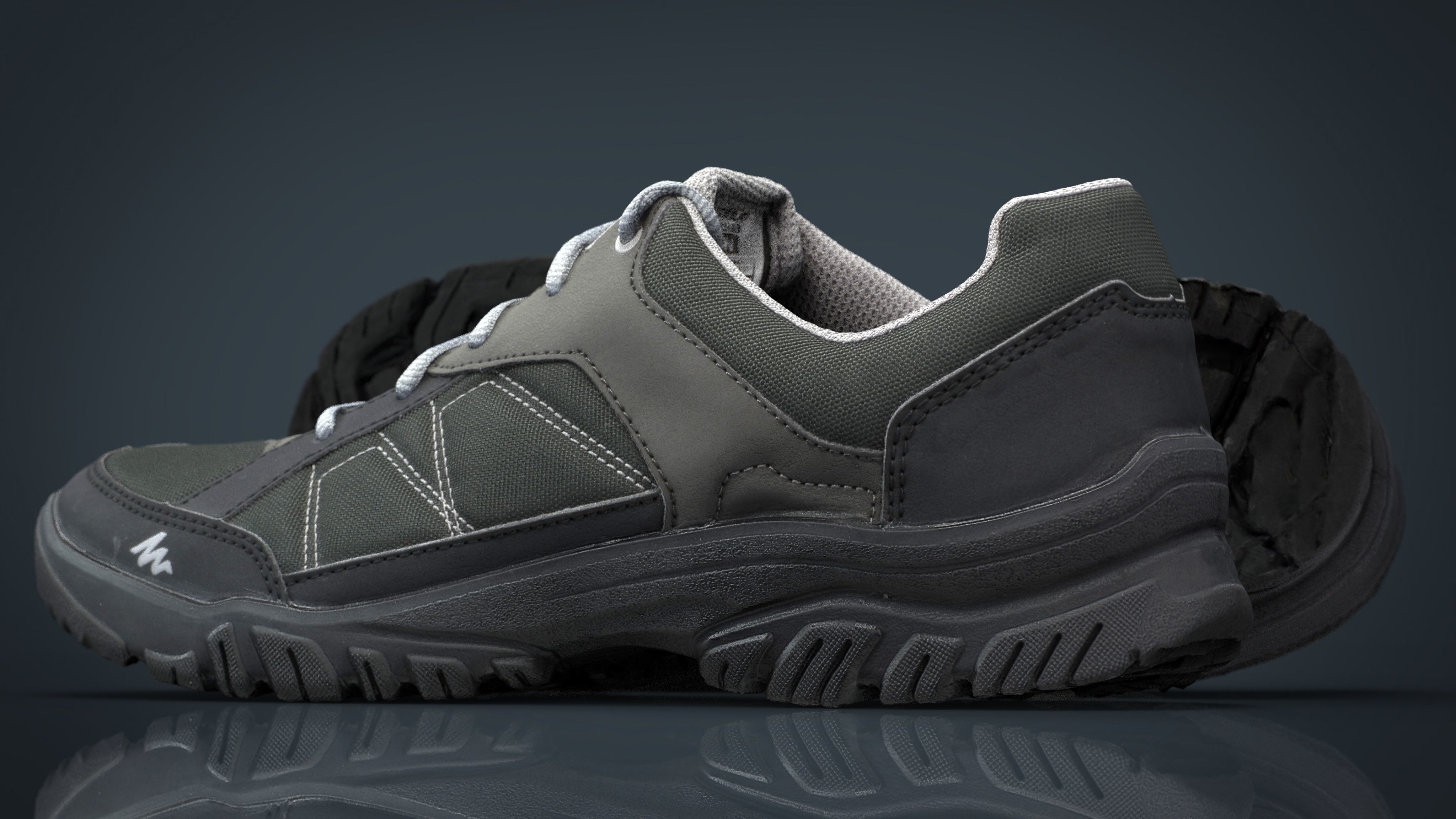Sneakers pair of shoes Low-poly 3D model_11