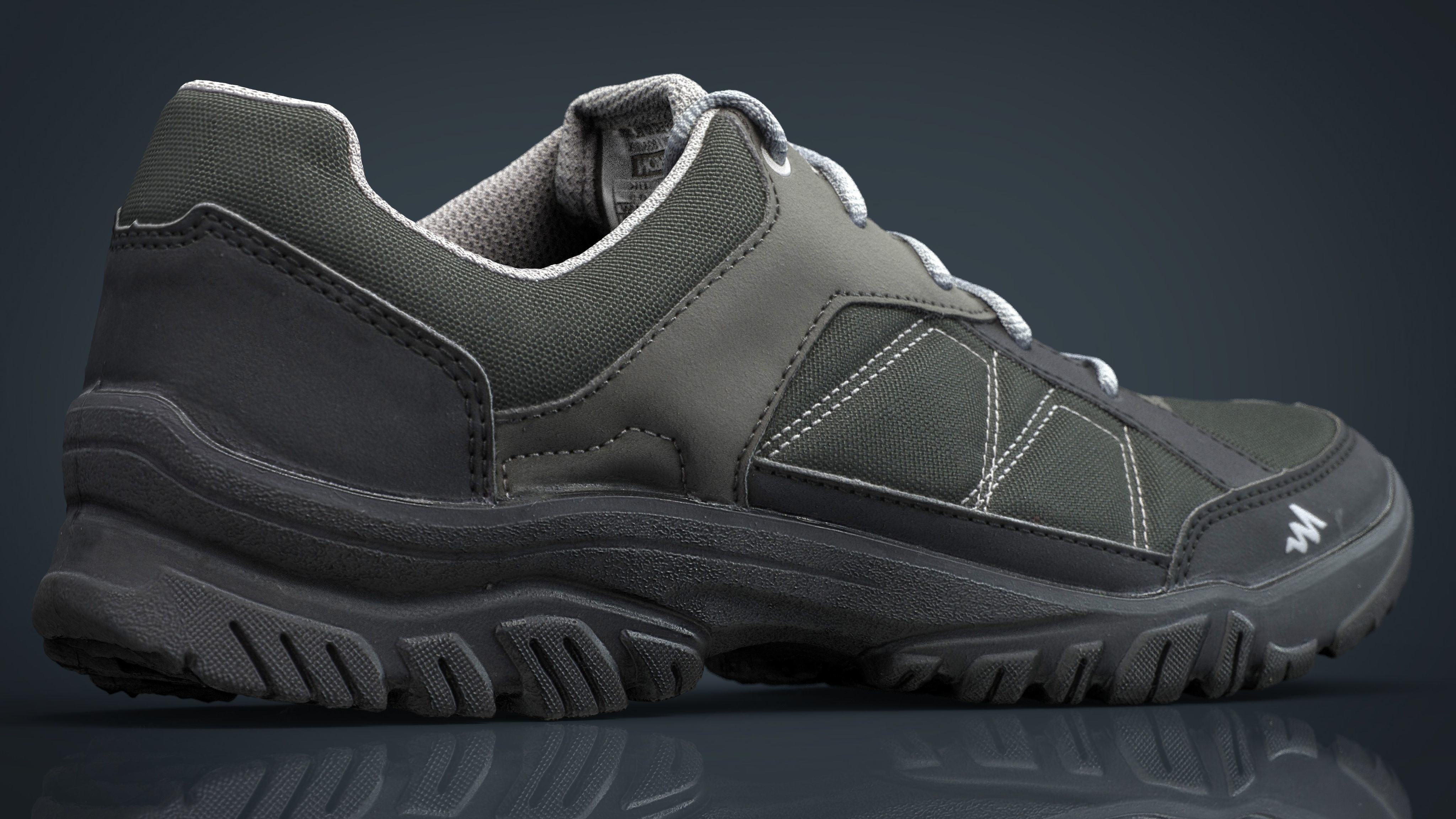 Sneakers pair of shoes Low-poly 3D model_5