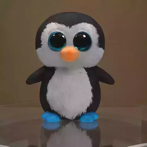 Penguin Plush Prop 3D model