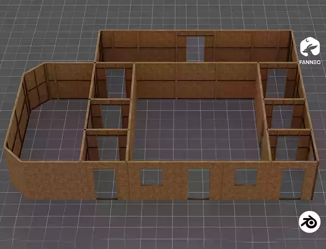 Modular - Construction Partition Walls - Blender and FBX