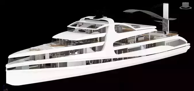 Super Yacht Club v5 - FINAL Low-poly 3D model Super Yacht Club v5 - FINAL Low-poly 3D model