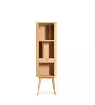 Wooden bookshelf cabinet