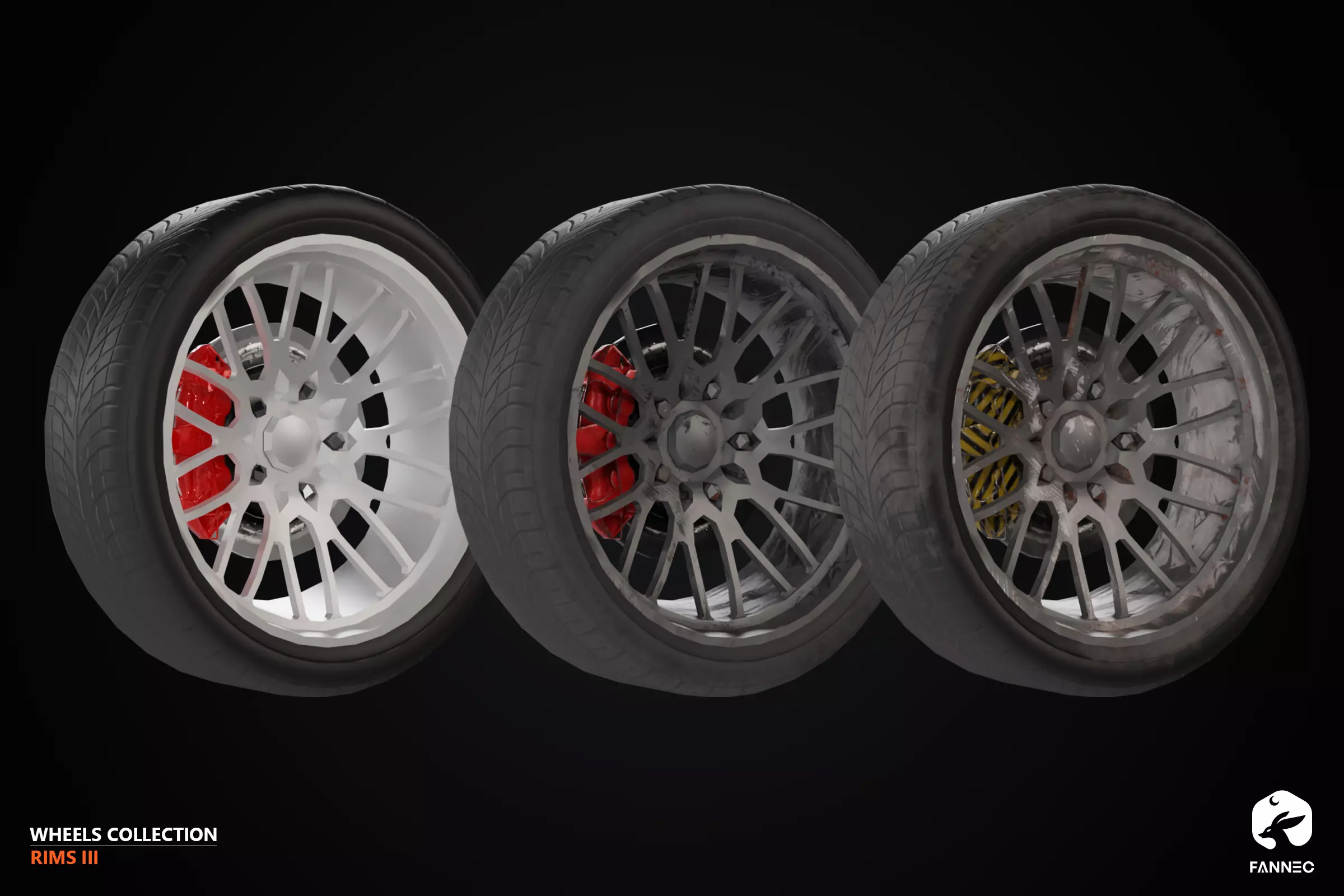 RIMS - Wheels Collection III - All Formats Low-poly 3D model_2
