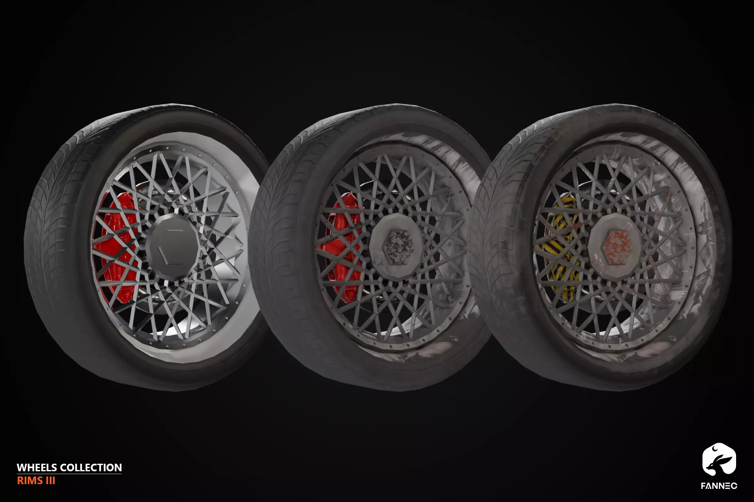 RIMS - Wheels Collection III - All Formats Low-poly 3D model_5