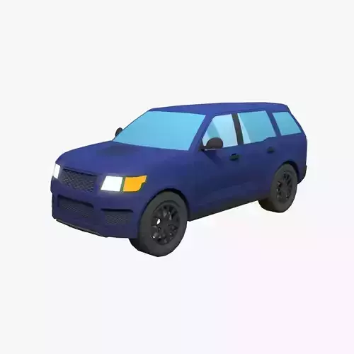 Lowpoly generic SUV car