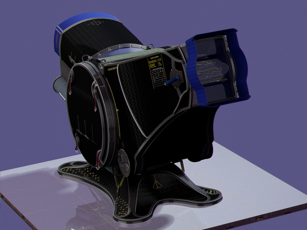 Inquisitor futuristic observation station 3D model_6