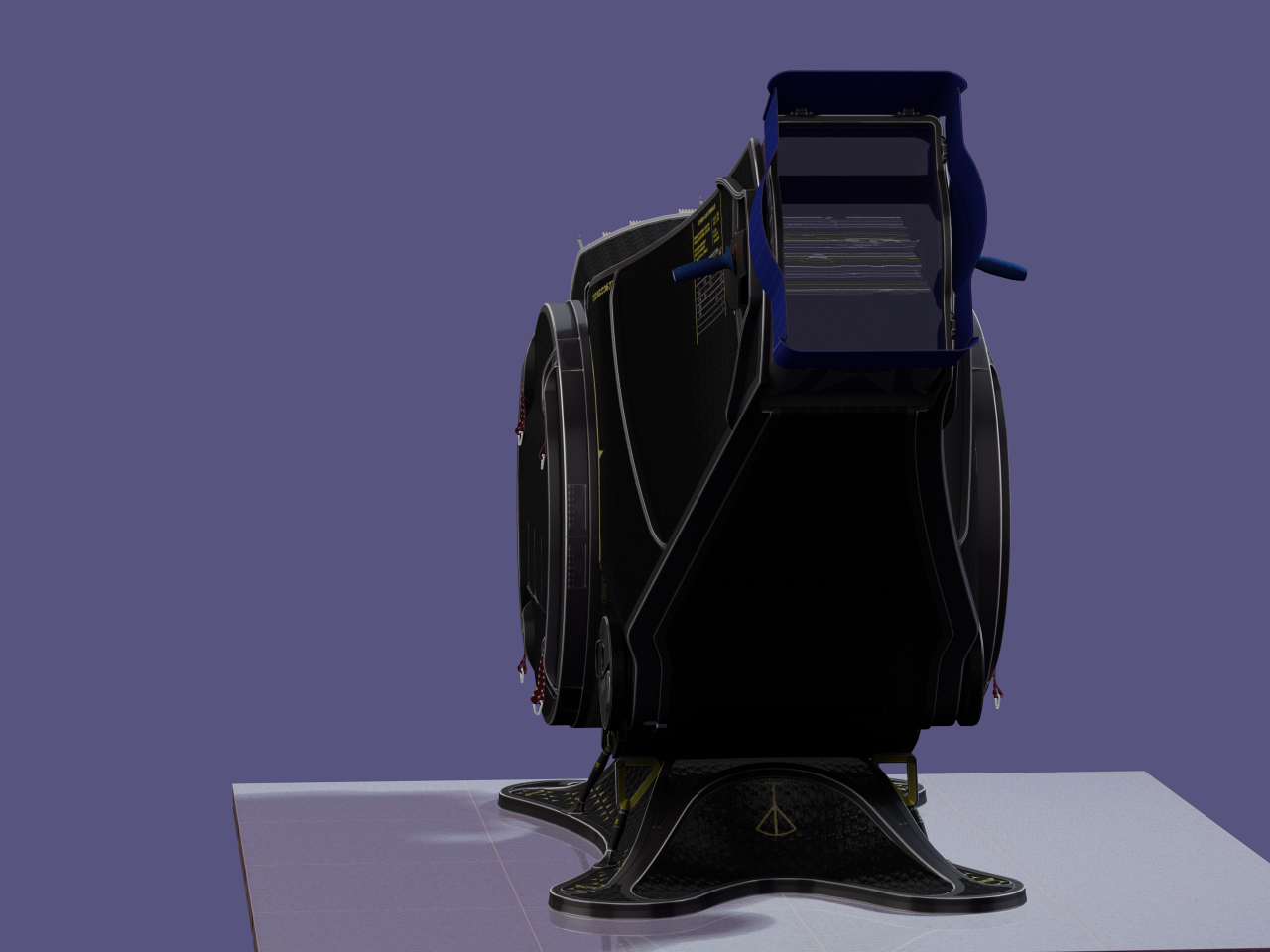 Inquisitor futuristic observation station 3D model_4