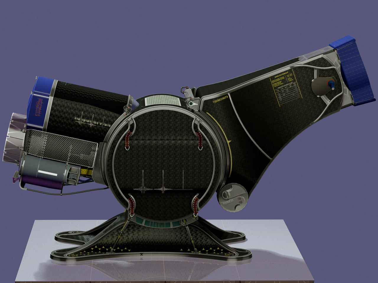 Inquisitor futuristic observation station 3D model_1