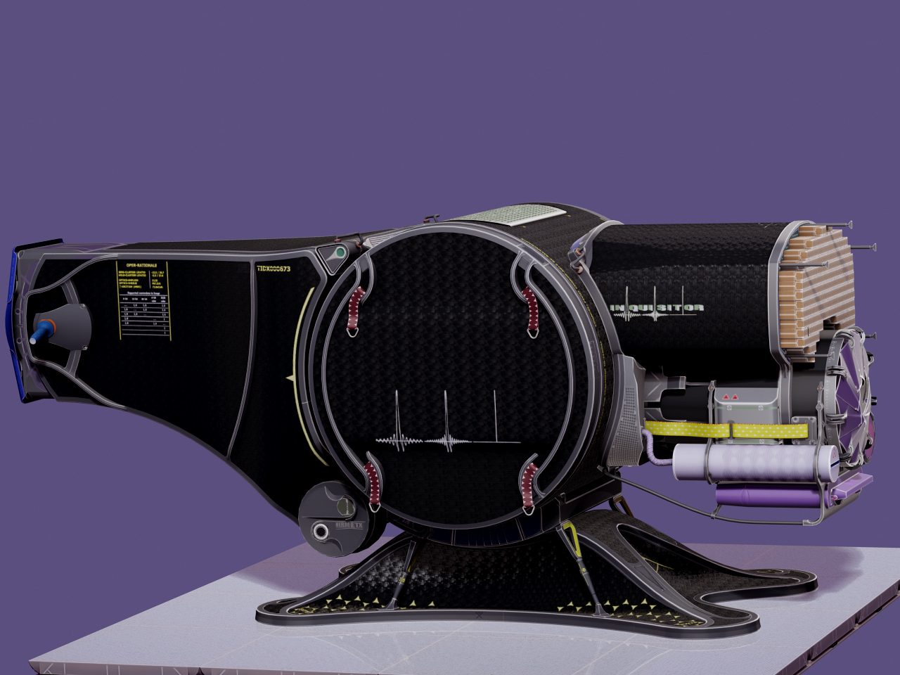 Inquisitor futuristic observation station 3D model_5