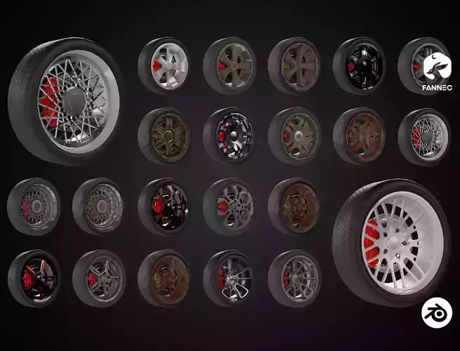 RIMS - Wheels Collection III - Blender and FBX
