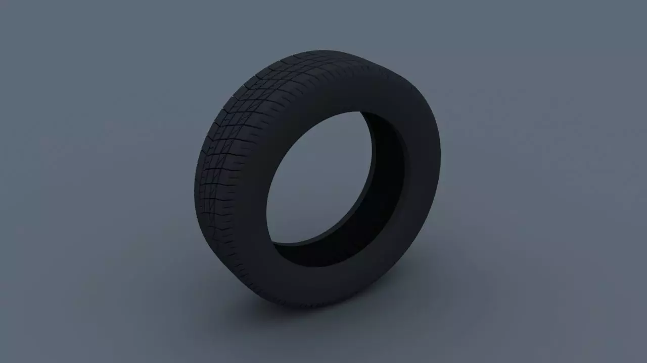 Car tire Free 3D model_0
