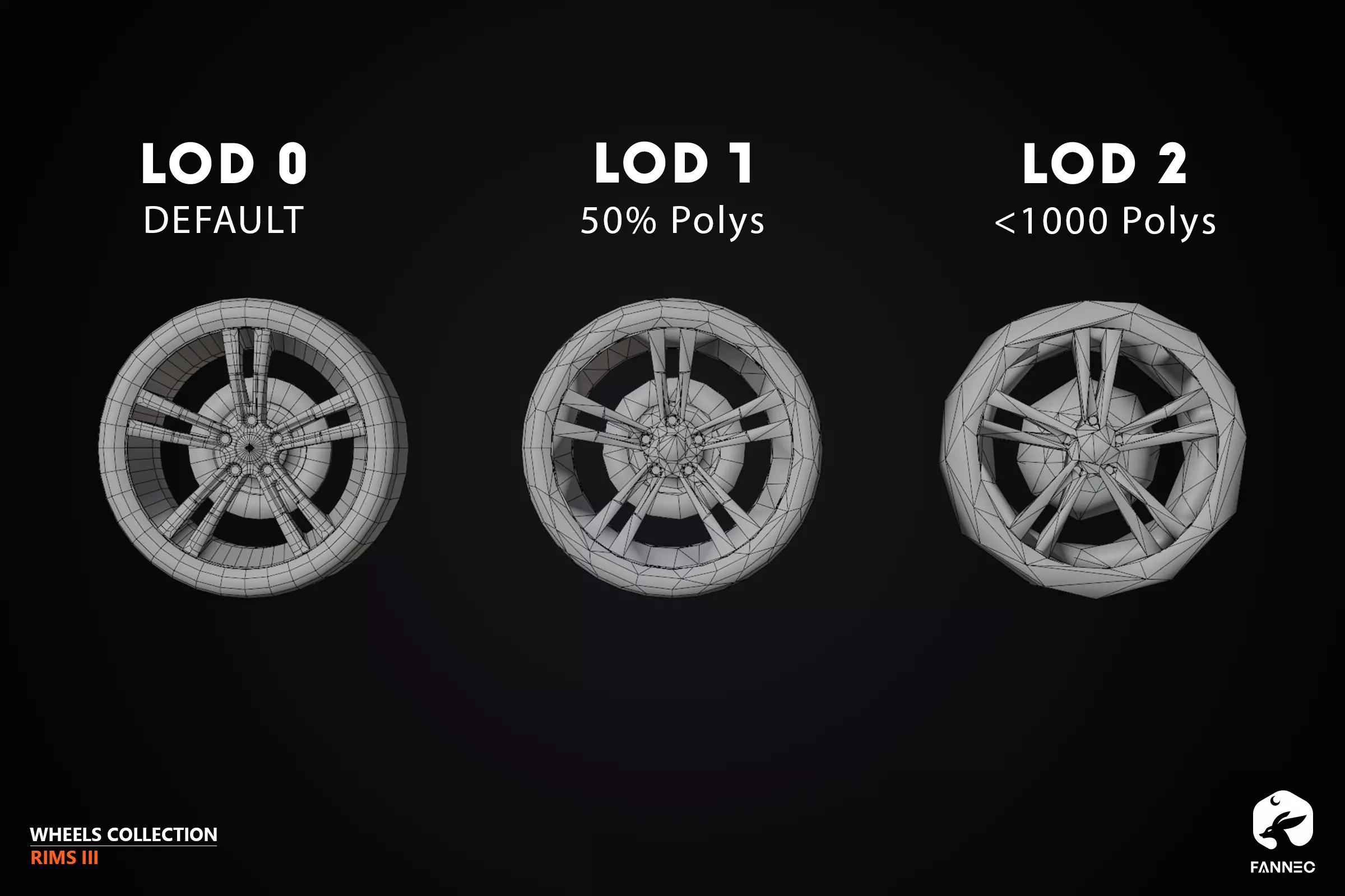 RIMS - Wheels Collection III - Unity Low-poly 3D model_11