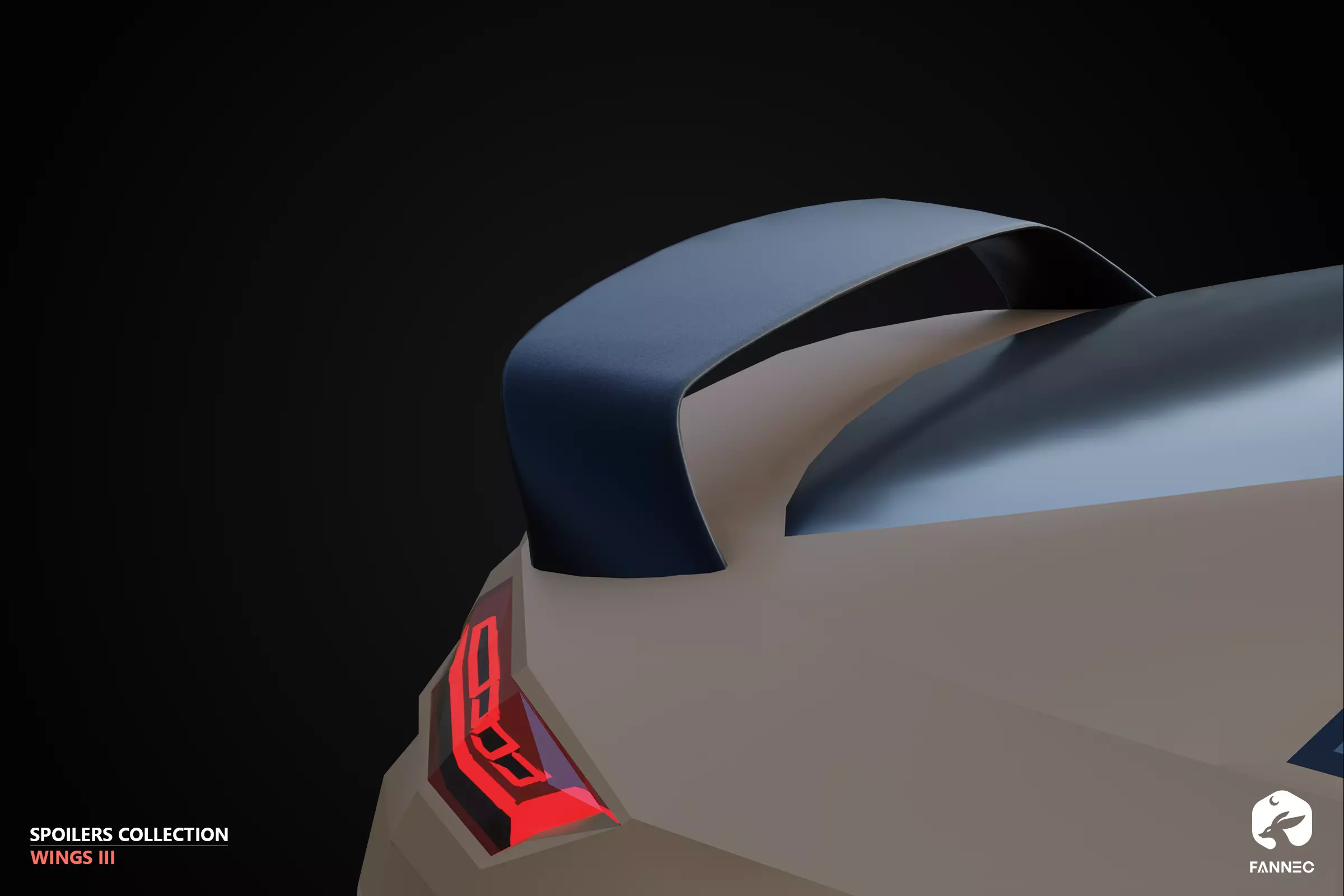 WINGS - Spoilers Collection III - All Formats Low-poly 3D model_12