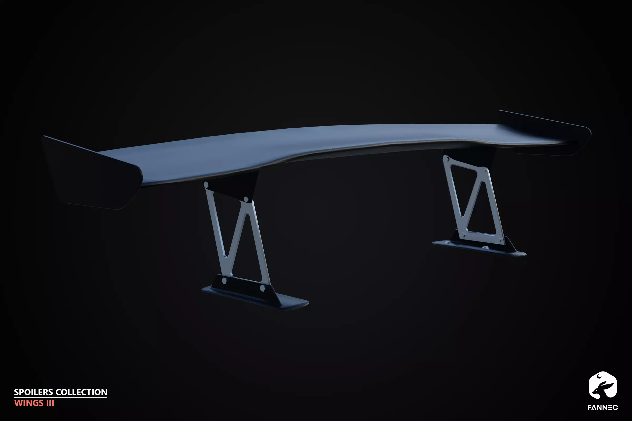 WINGS - Spoilers Collection III - All Formats Low-poly 3D model_9