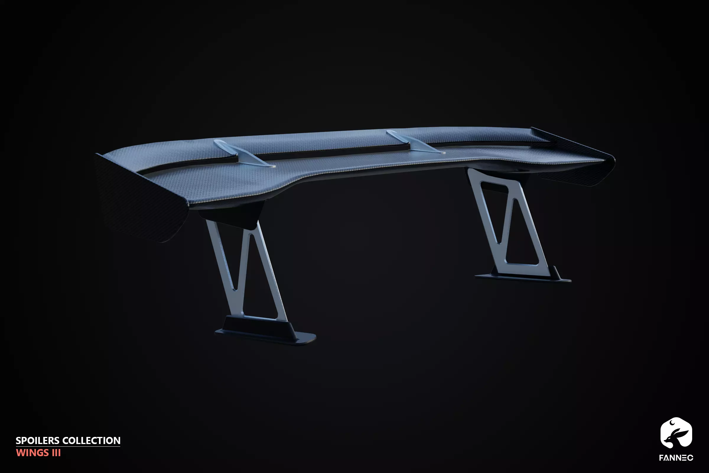 WINGS - Spoilers Collection III - All Formats Low-poly 3D model_7