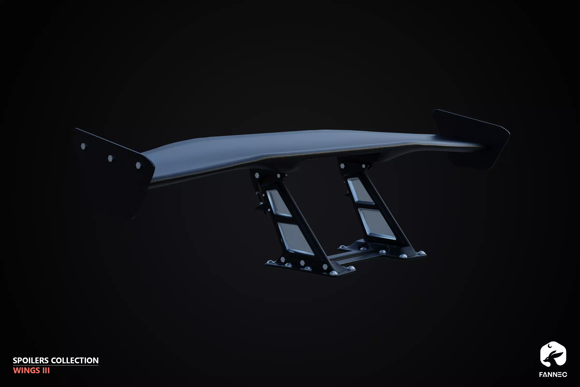 WINGS - Spoilers Collection III - All Formats Low-poly 3D model_24