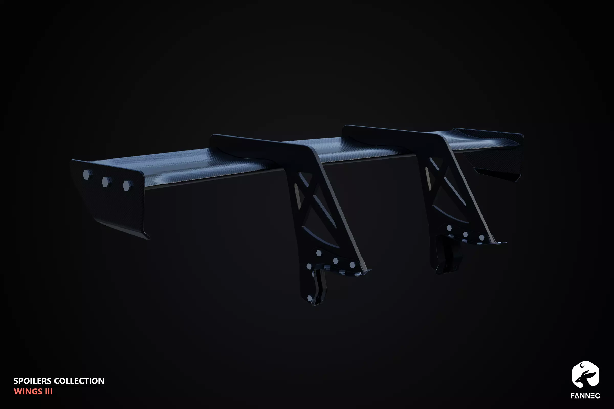 WINGS - Spoilers Collection III - All Formats Low-poly 3D model_22