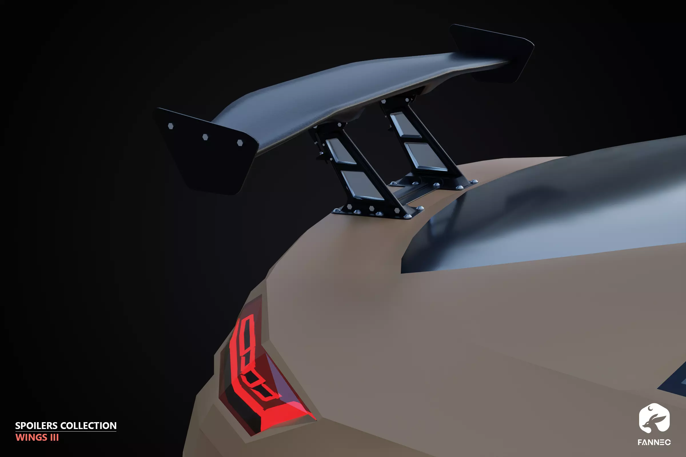 WINGS - Spoilers Collection III - All Formats Low-poly 3D model_2