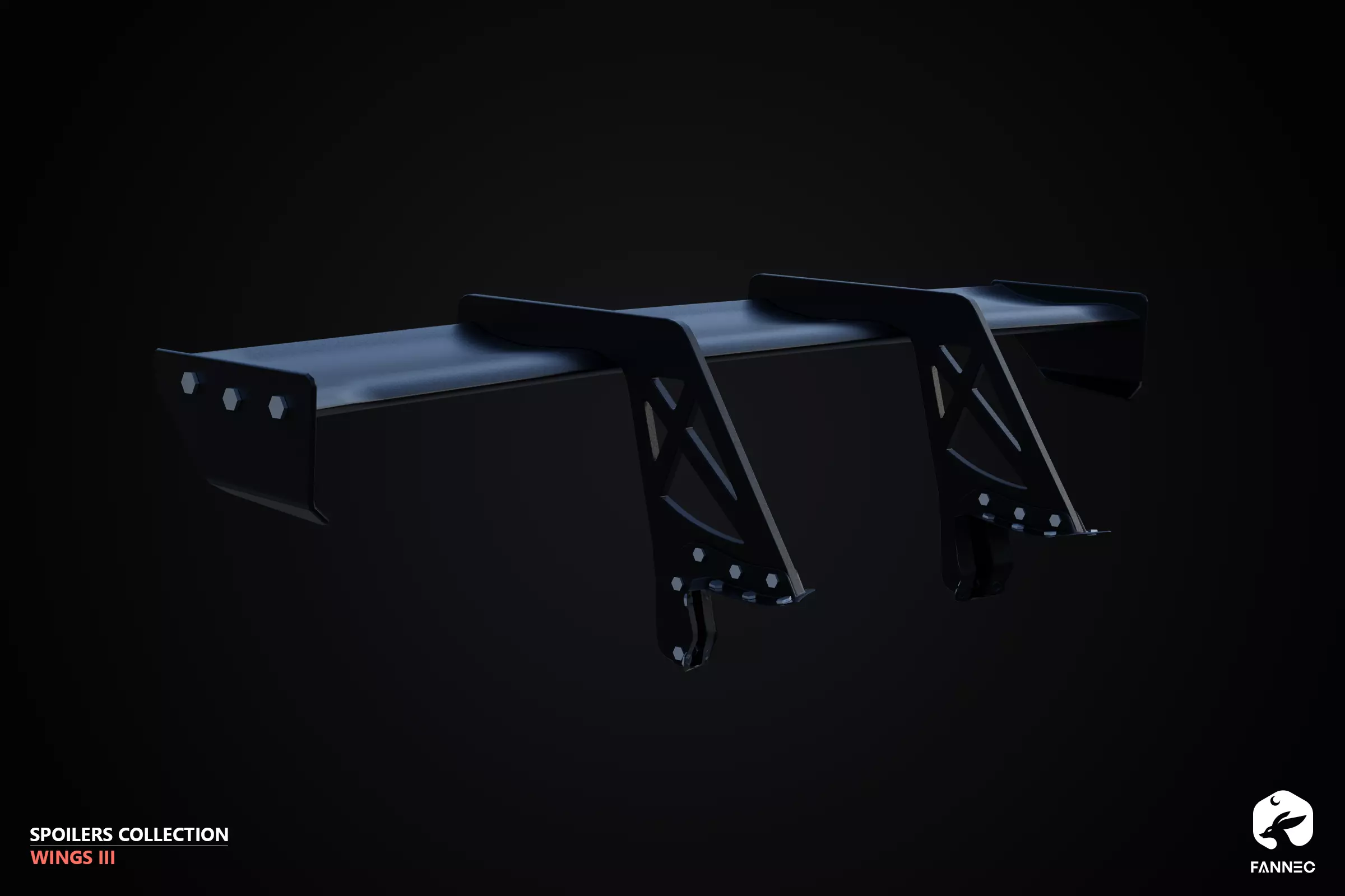 WINGS - Spoilers Collection III - All Formats Low-poly 3D model_20