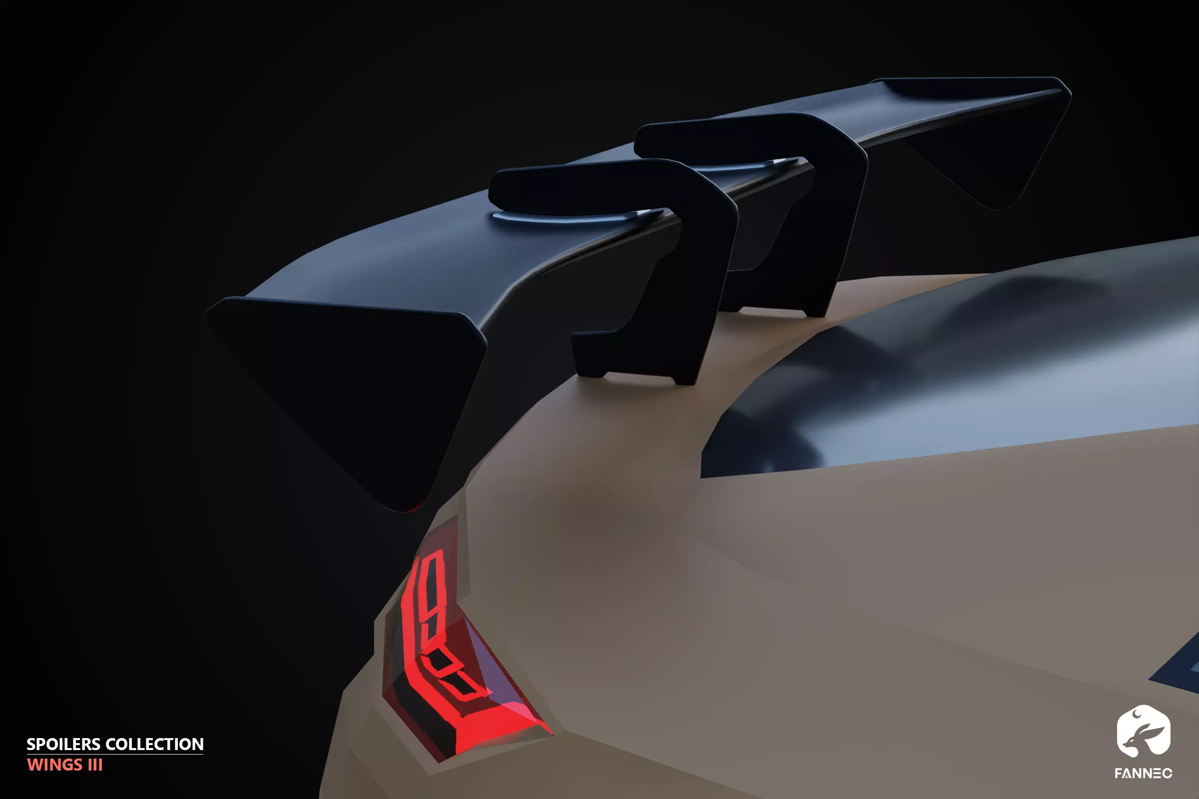 WINGS - Spoilers Collection III - All Formats Low-poly 3D model_15