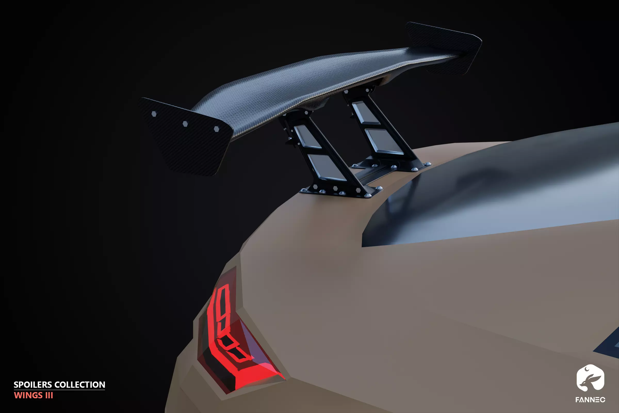 WINGS - Spoilers Collection III - All Formats Low-poly 3D model_4