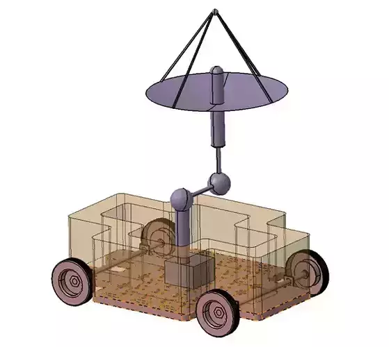 Mars Rover Concept Vehicle Educational CAD Model