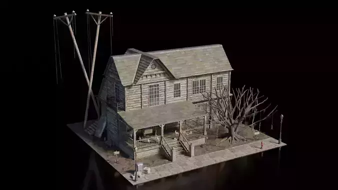 Dark Fantasy Building - Old House