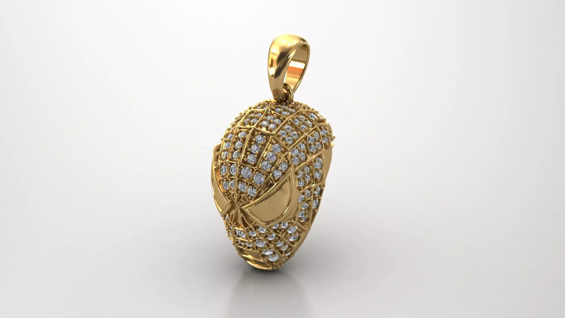 Golden Web Ring 3D print model_1