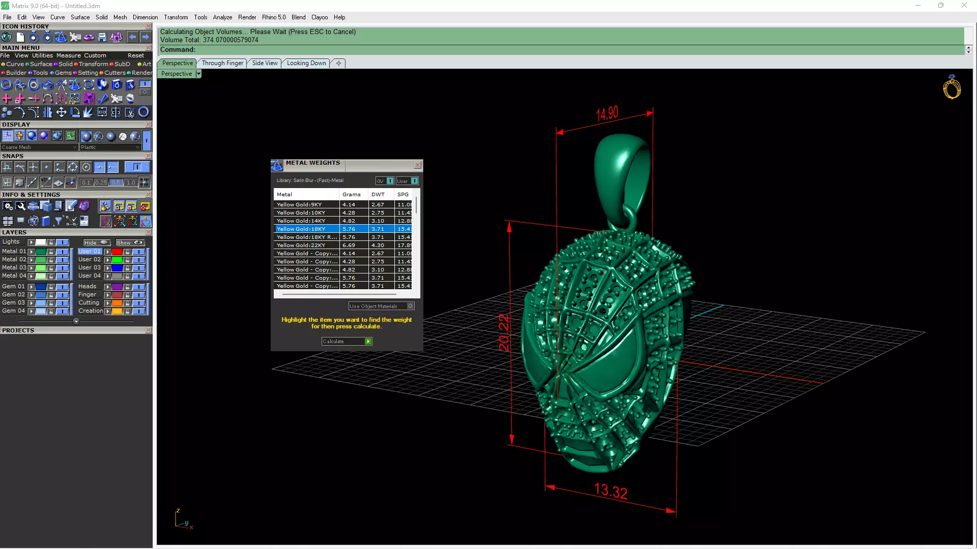 Golden Web Ring 3D print model_8