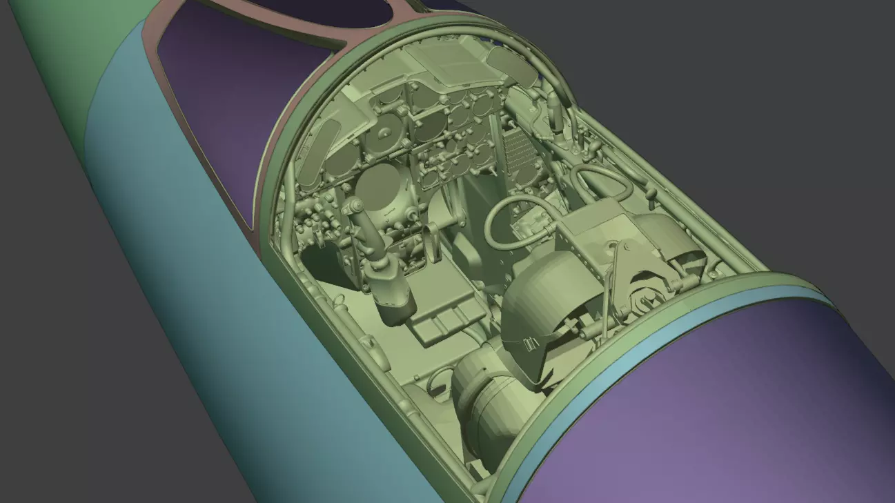 F104G starfighter fighter jet Low-poly 3D model_21