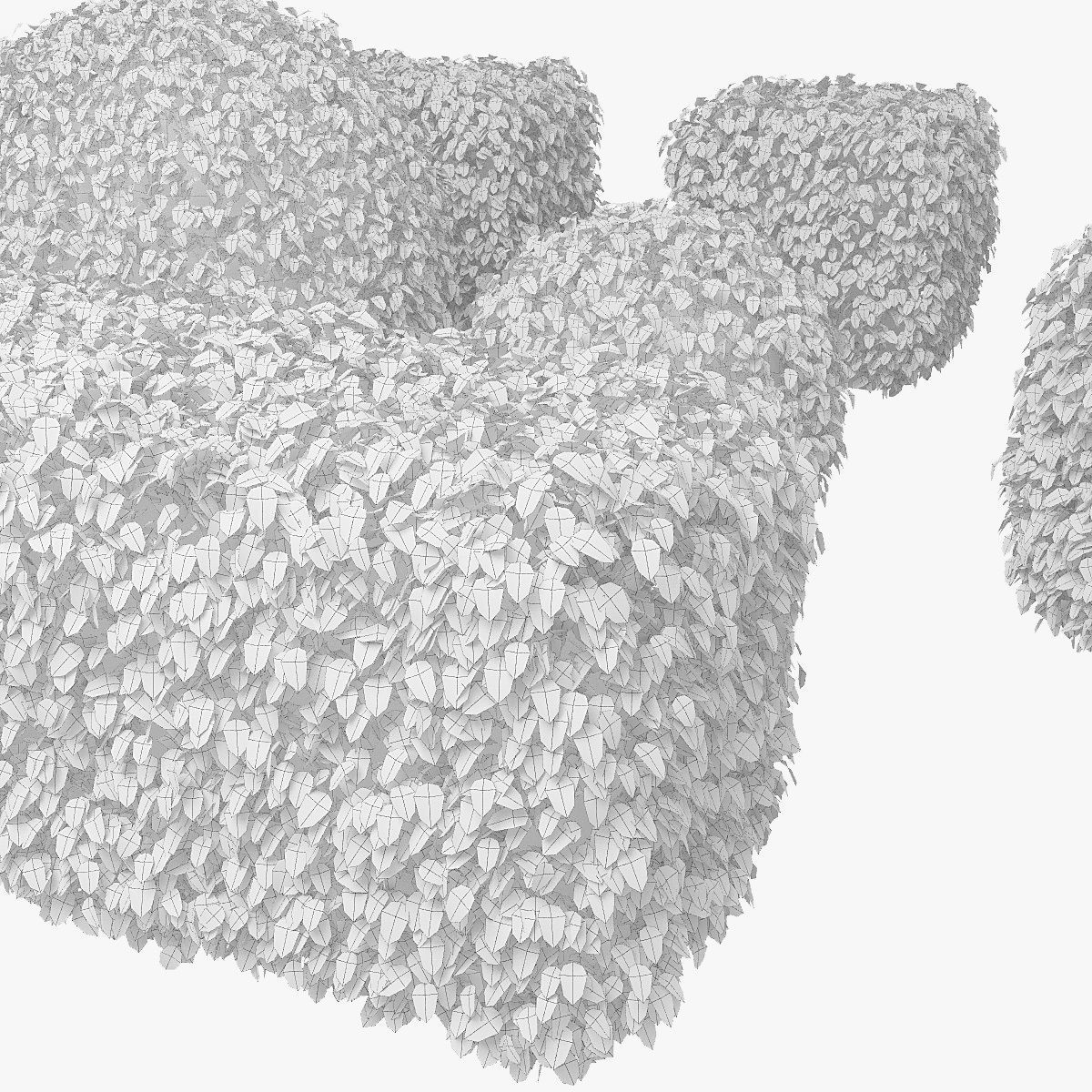 Hedge h60 set 3D model_5