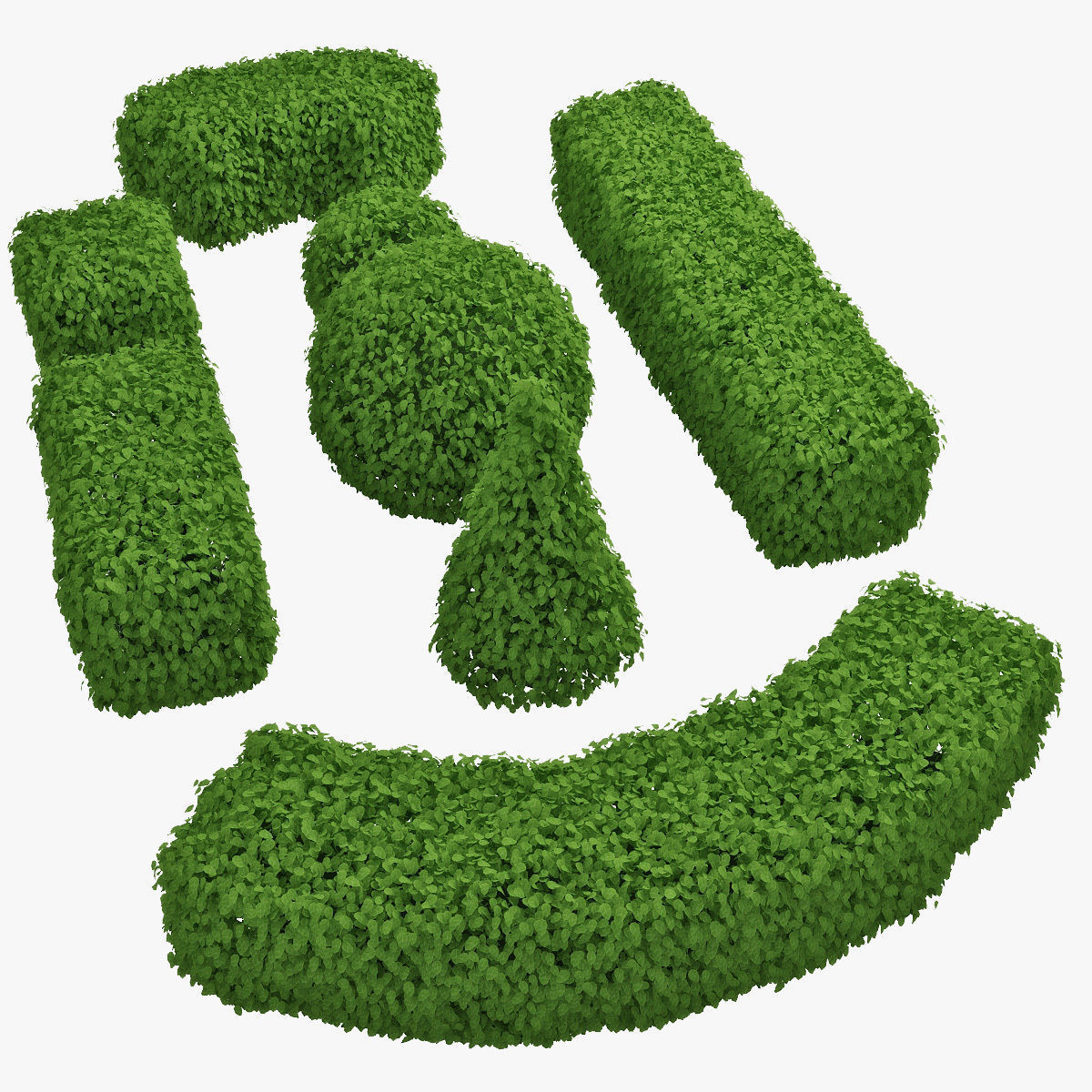 Hedge h60 set 3D model_1