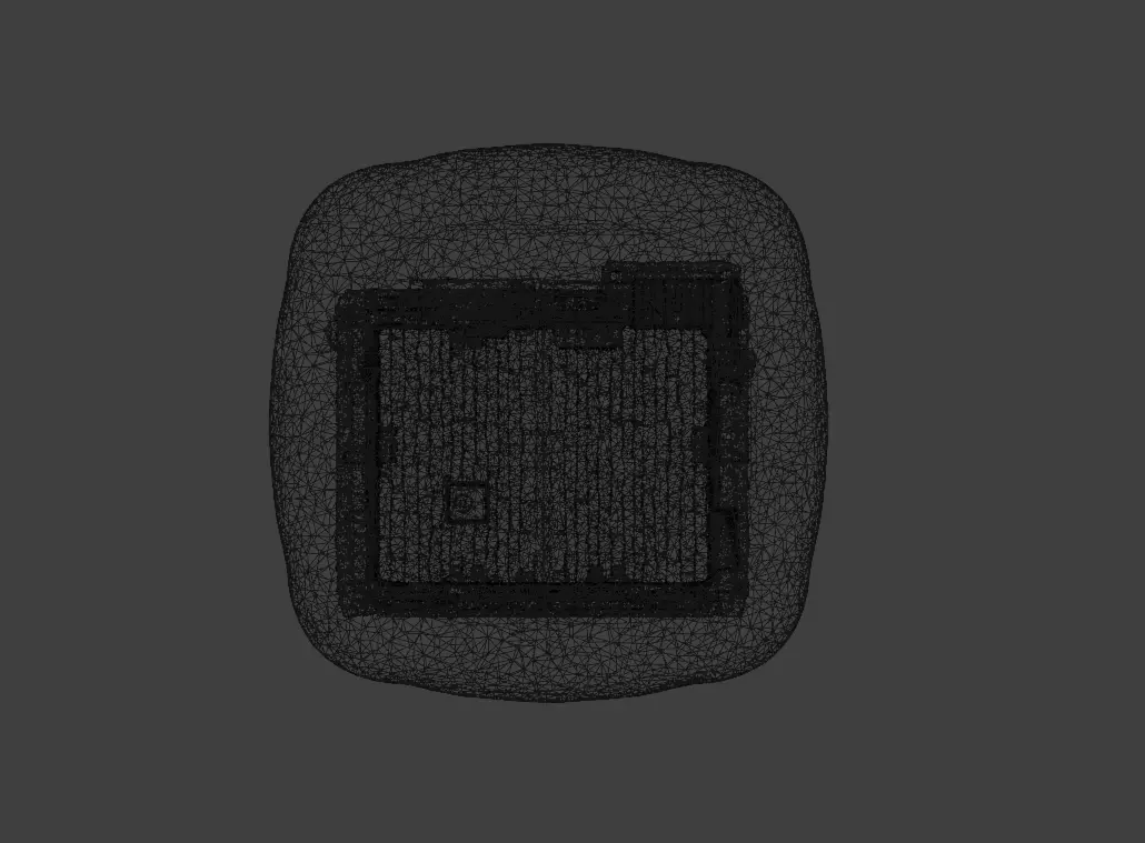 Medieval Timber House Low-poly 3D model_14