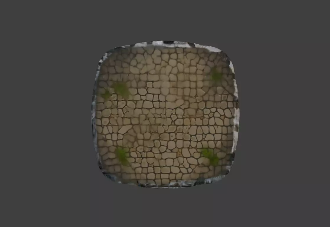 Medieval Timber House Low-poly 3D model_5