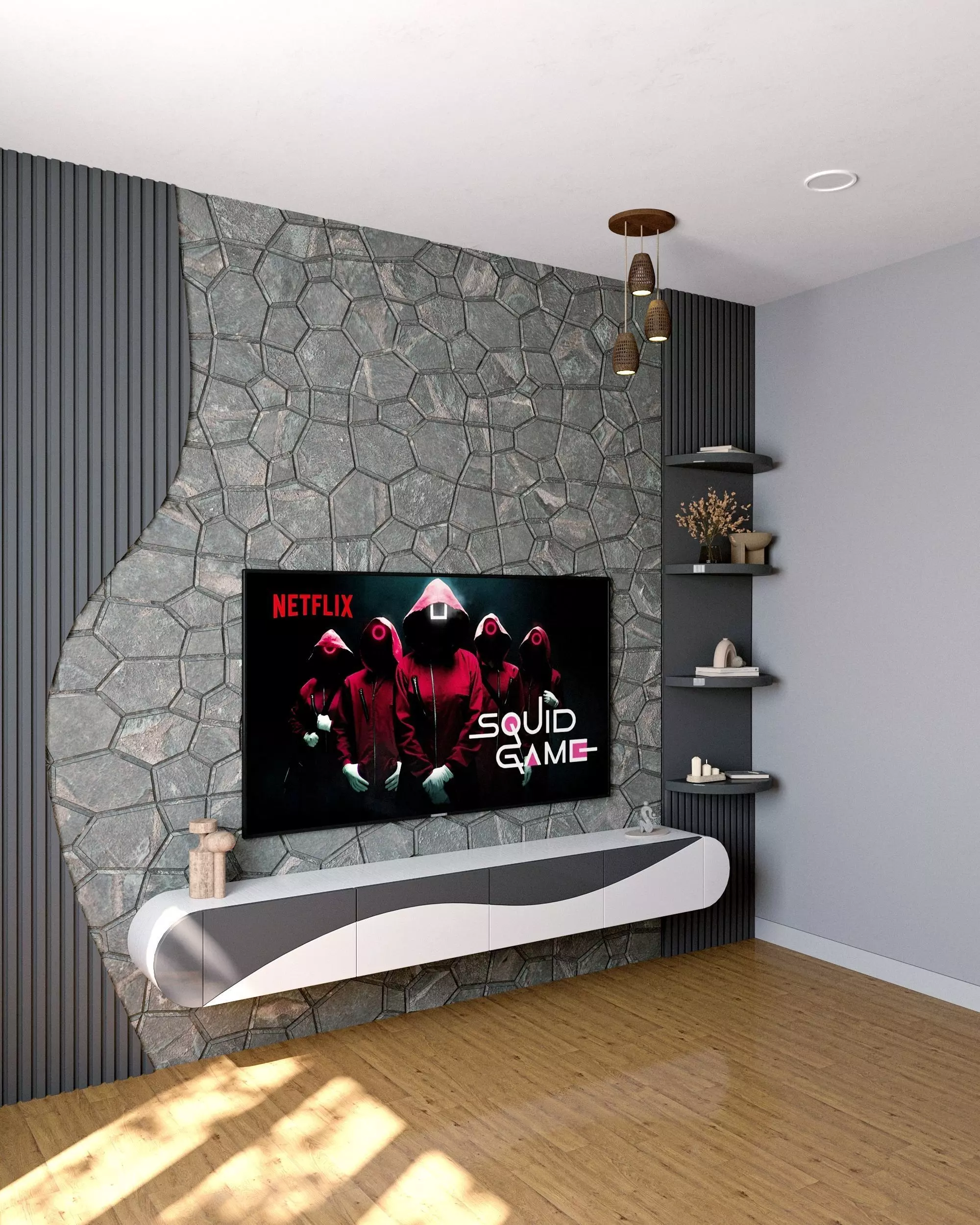 Tv unit 3D model_1