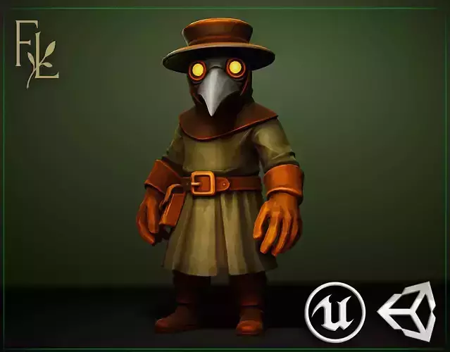 Plague Doctor - Game ready character