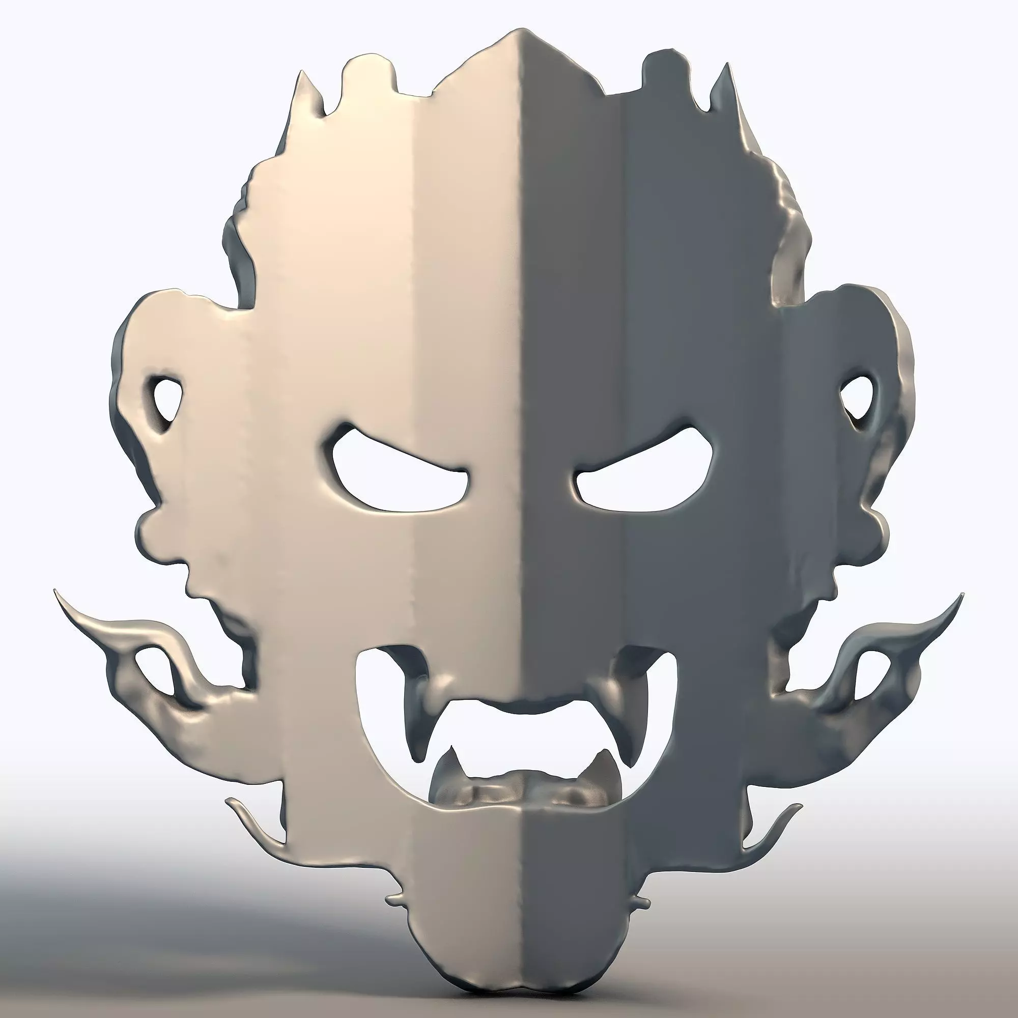 Indonesian Traditional Mask Balinese Cultural Wall Art  3D print model_5