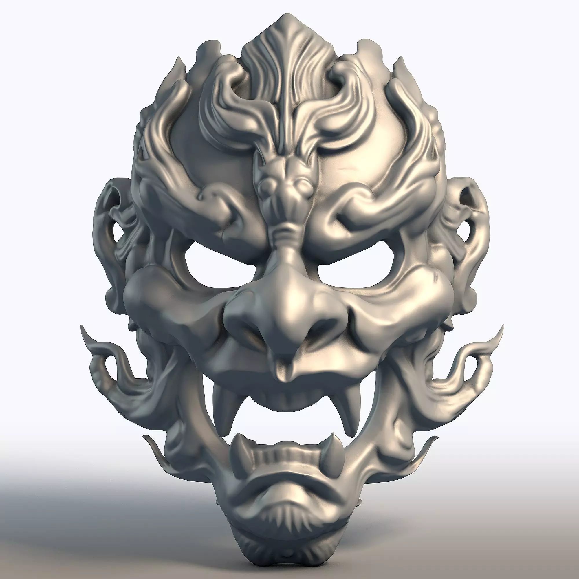 Indonesian Traditional Mask Balinese Cultural Wall Art  3D print model_8