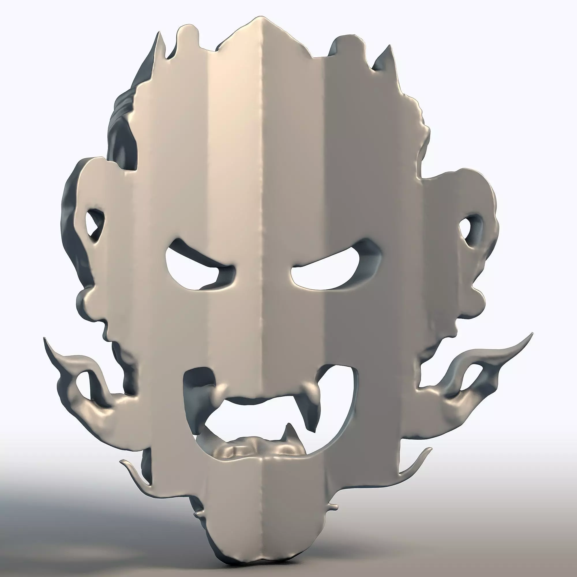 Indonesian Traditional Mask Balinese Cultural Wall Art  3D print model_4