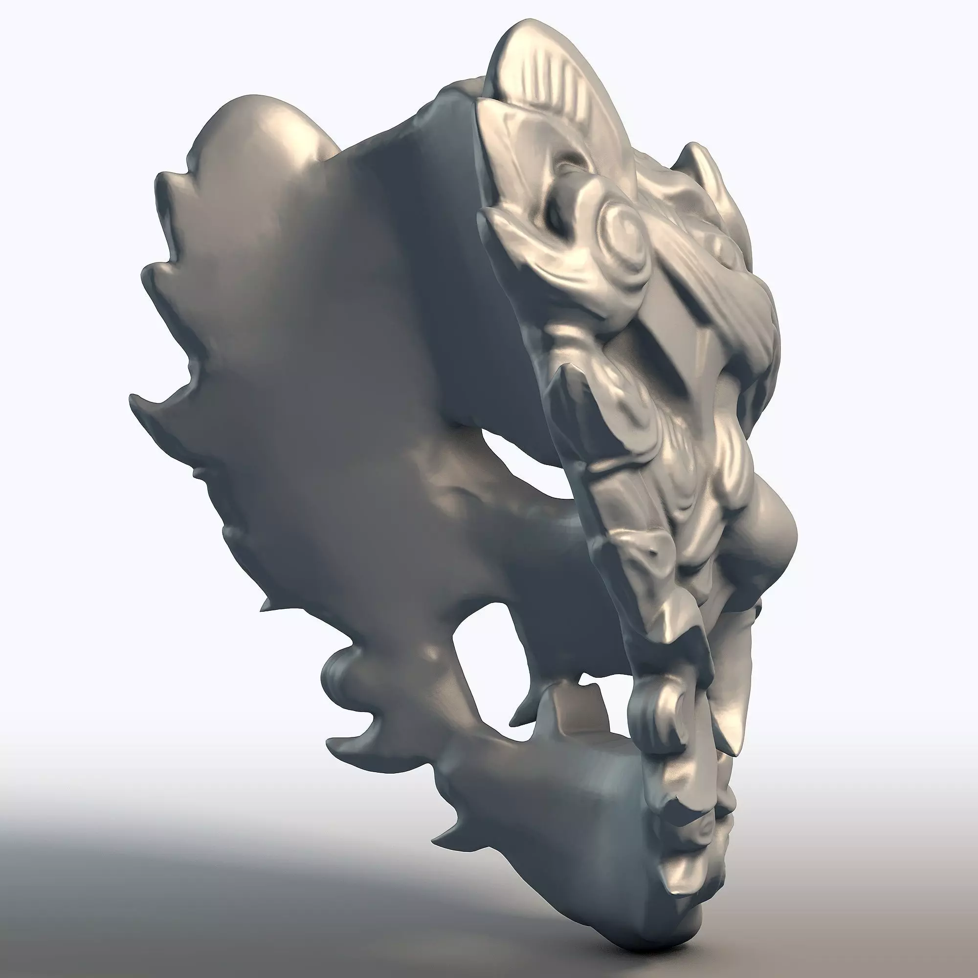 Indonesian Mask Wall Art Traditional Wayang Mask Sculpture  3D print model_6