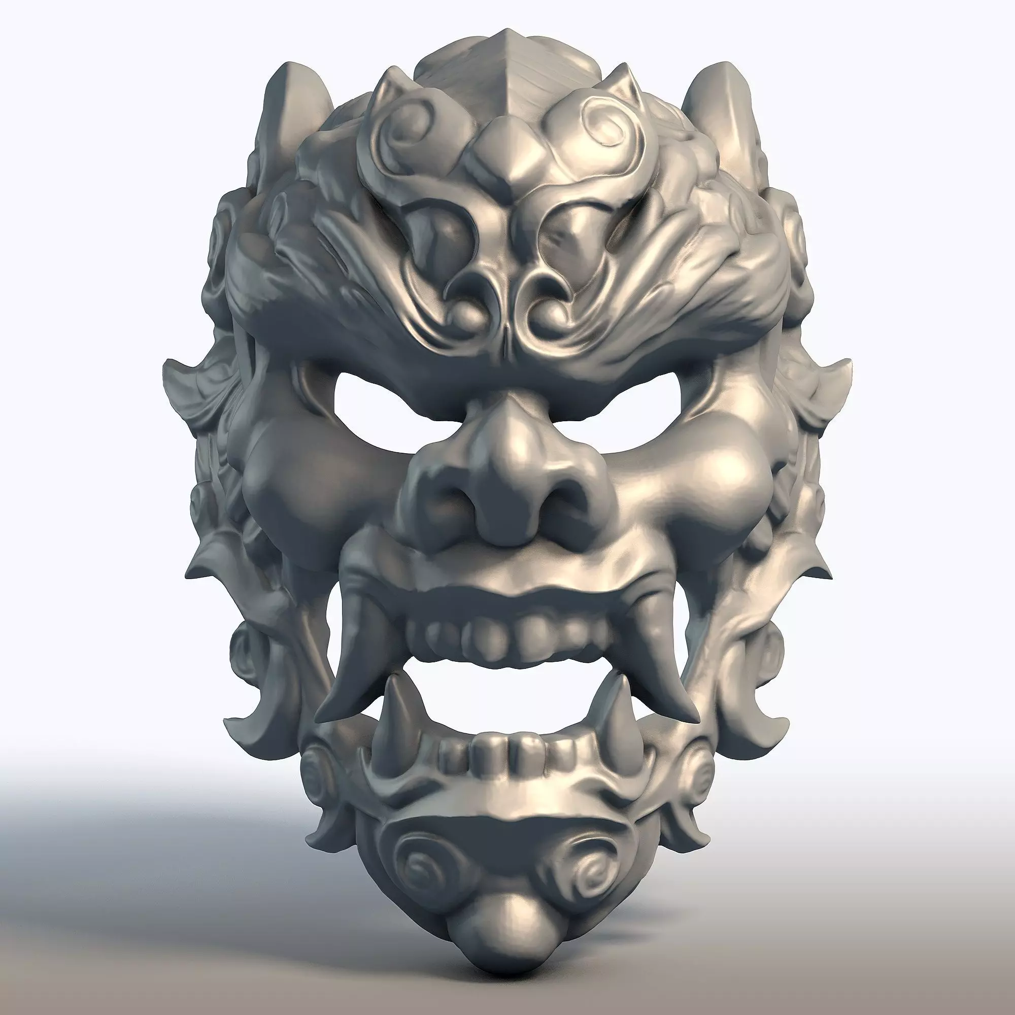 Indonesian Mask Wall Art Traditional Wayang Mask Sculpture  3D print model_0