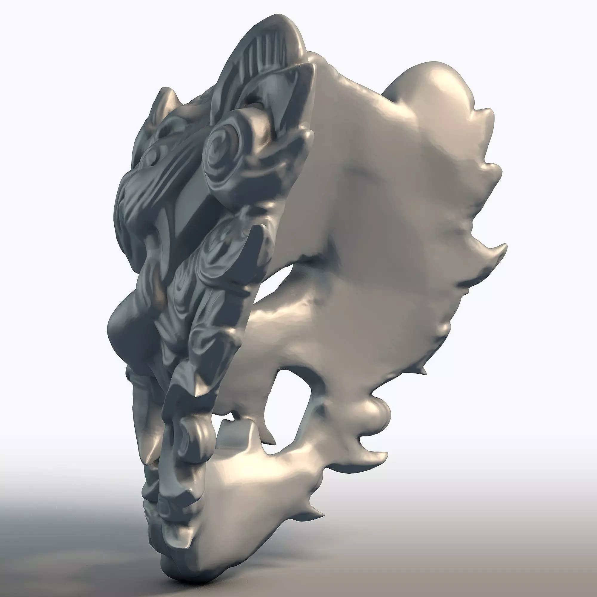 Indonesian Mask Wall Art Traditional Wayang Mask Sculpture  3D print model_3