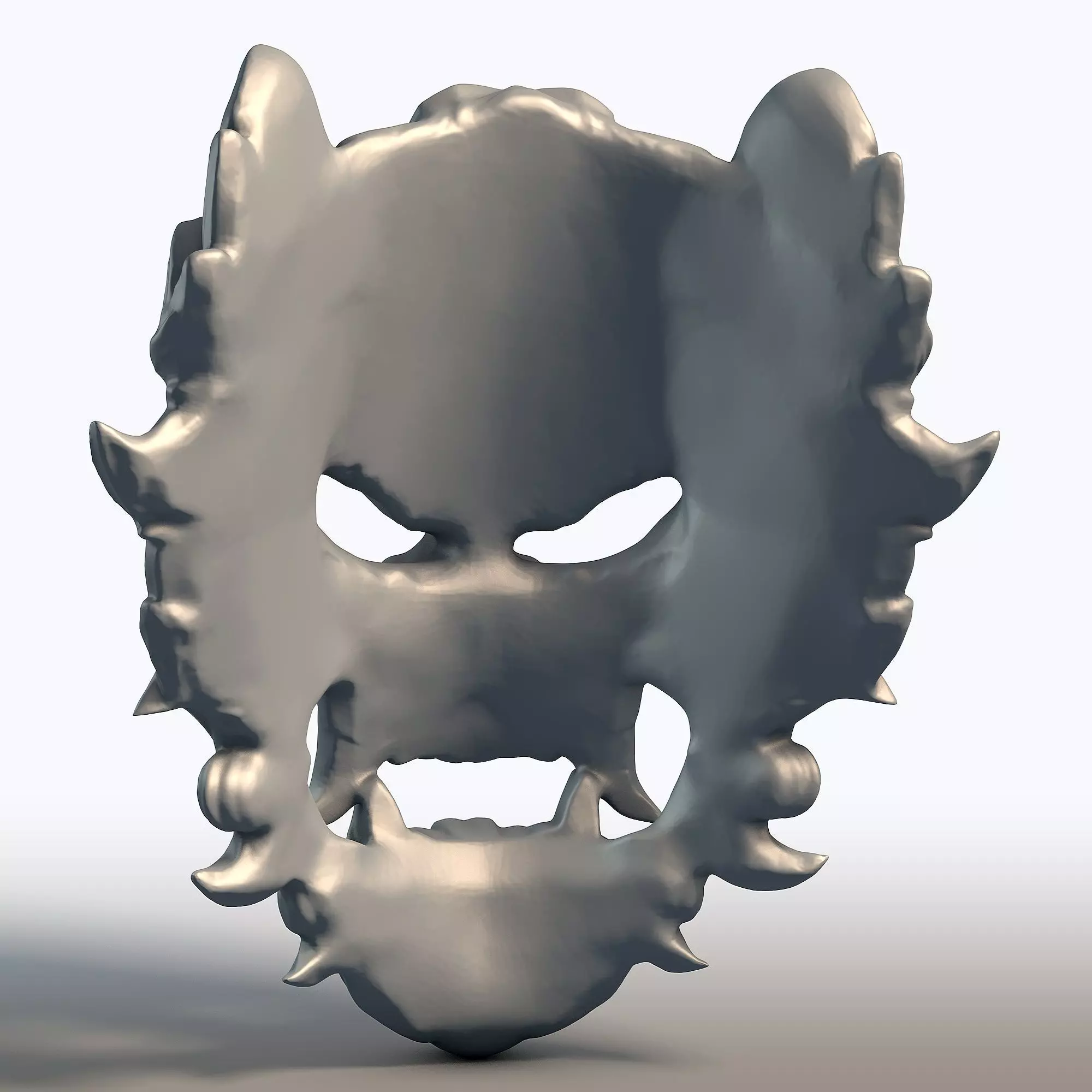 Indonesian Mask Wall Art Traditional Wayang Mask Sculpture  3D print model_4