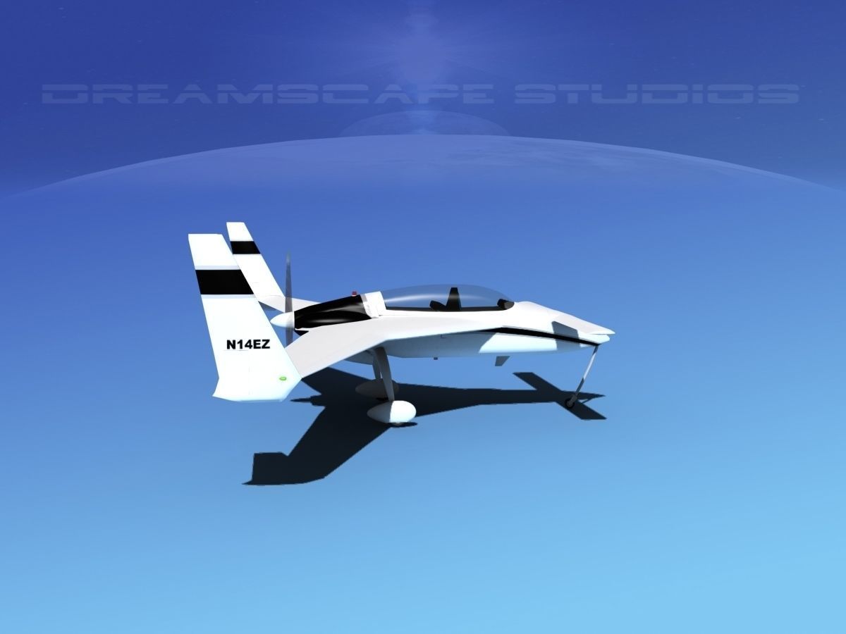 Rutan Long-EZ V03 3D model_2