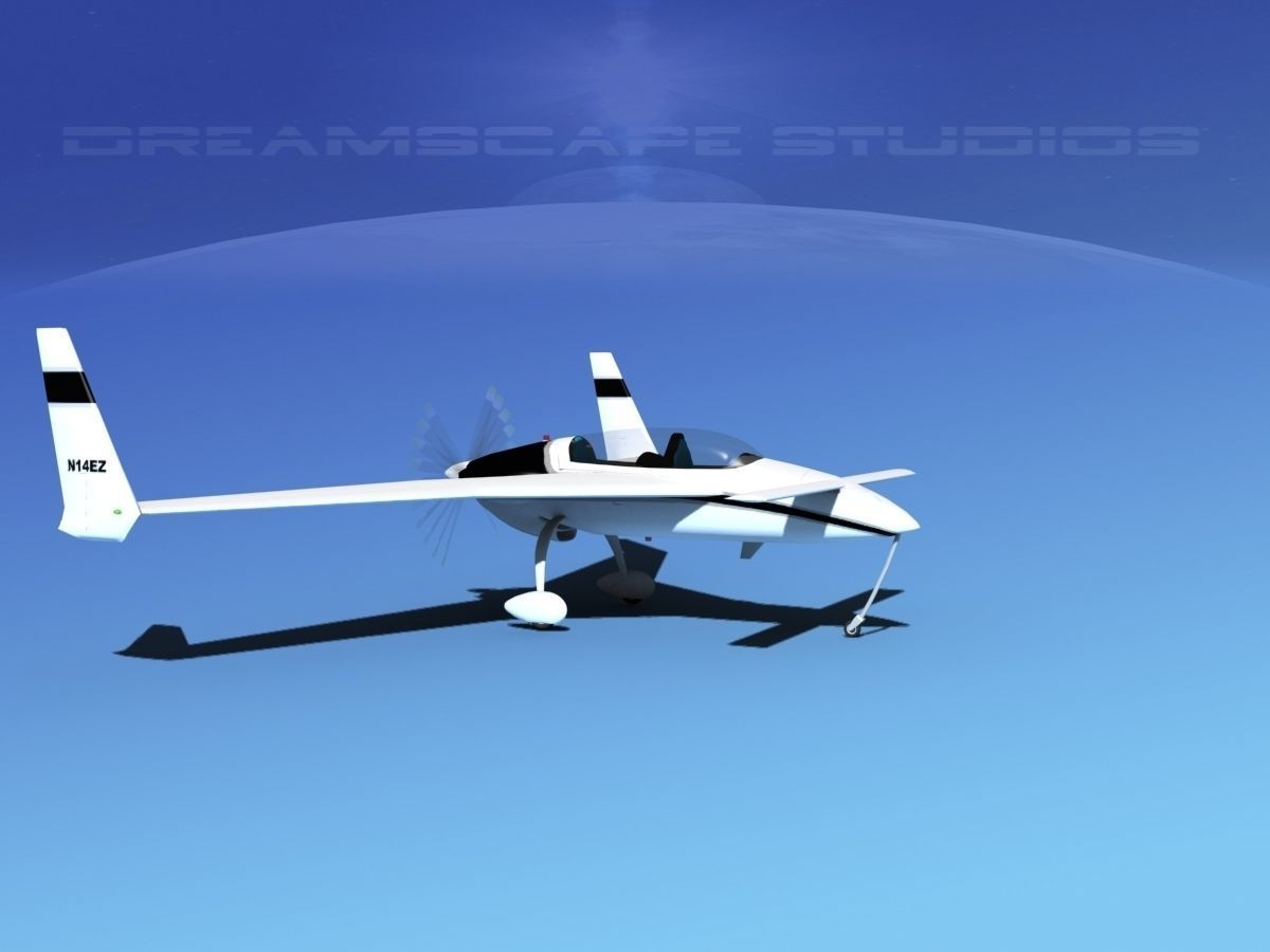 Rutan Long-EZ V03 3D model_1