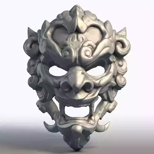 Indonesian Mask Wall Art Balinese Javanese Traditional Mask 3D print model Indonesian Mask Wall Art Balinese Javanese Traditional Mask 3D print model