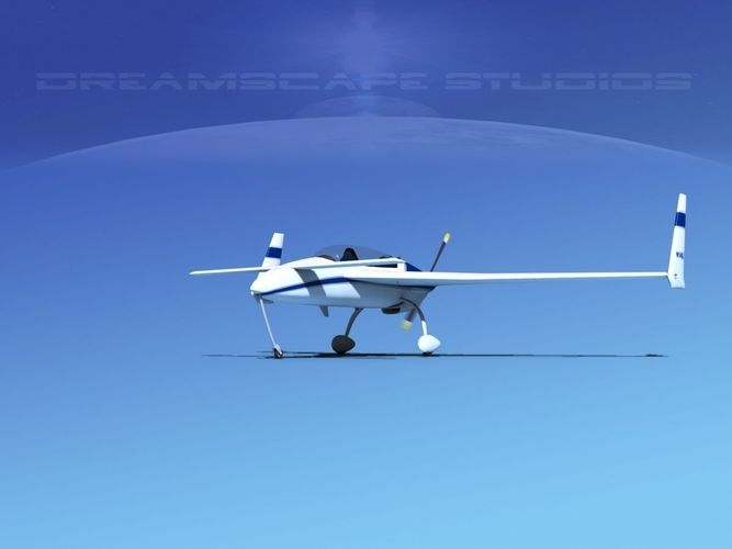 Rutan Long-EZ V04 3D model