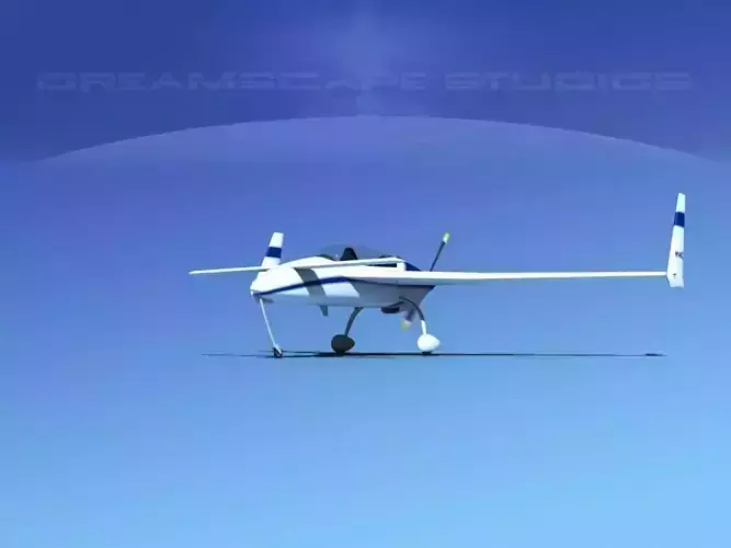 Rutan Long-EZ V04 3D model